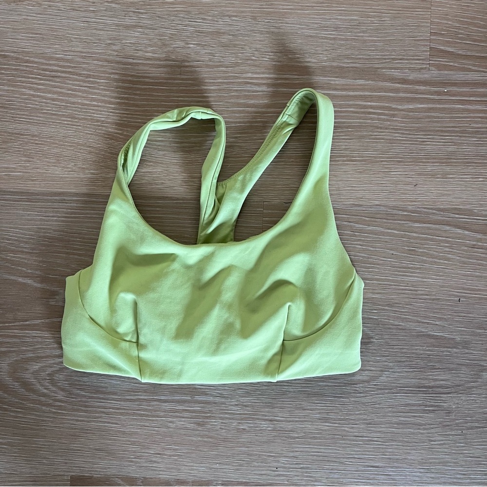 Wasabi Color Lululemon Racerback Sports Bra